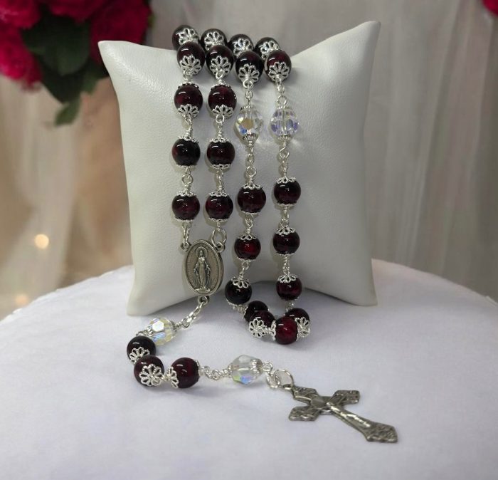 "Flowers In Glass" Rosary - Image 2