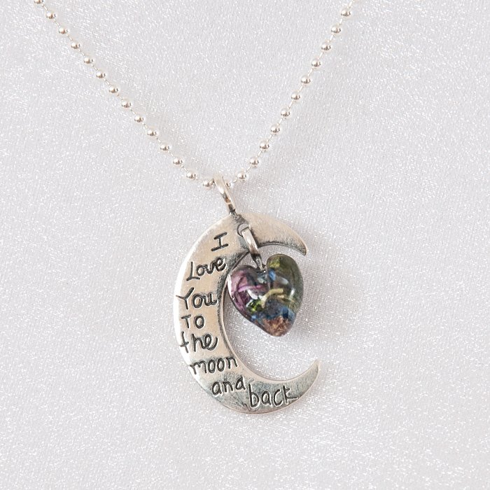 Moon and Back Necklace, Sterling Silver Necklace, Faith Jewelry - SHINElife  – Shinelife